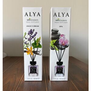 Alya Nature's Scents - 2pc Set - Reed Diffusers - Spa & Angels Dream - NEW!